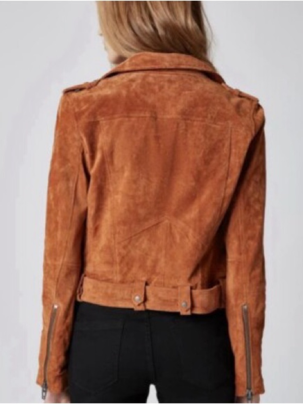 BLANKNYC | Suede Moto Jacket, Size S - Picture 3 of 10
